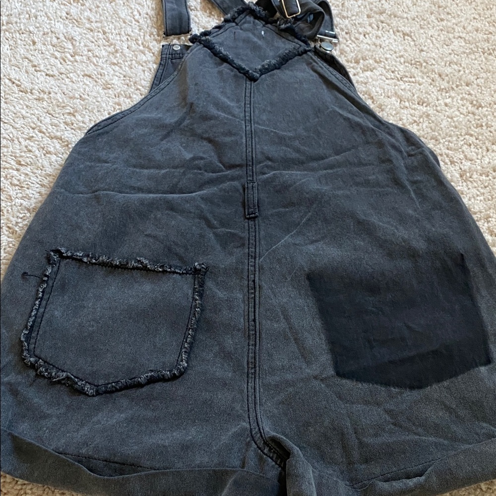 POL Dark Gray Romper with Patch Details - Picture 4 of 6